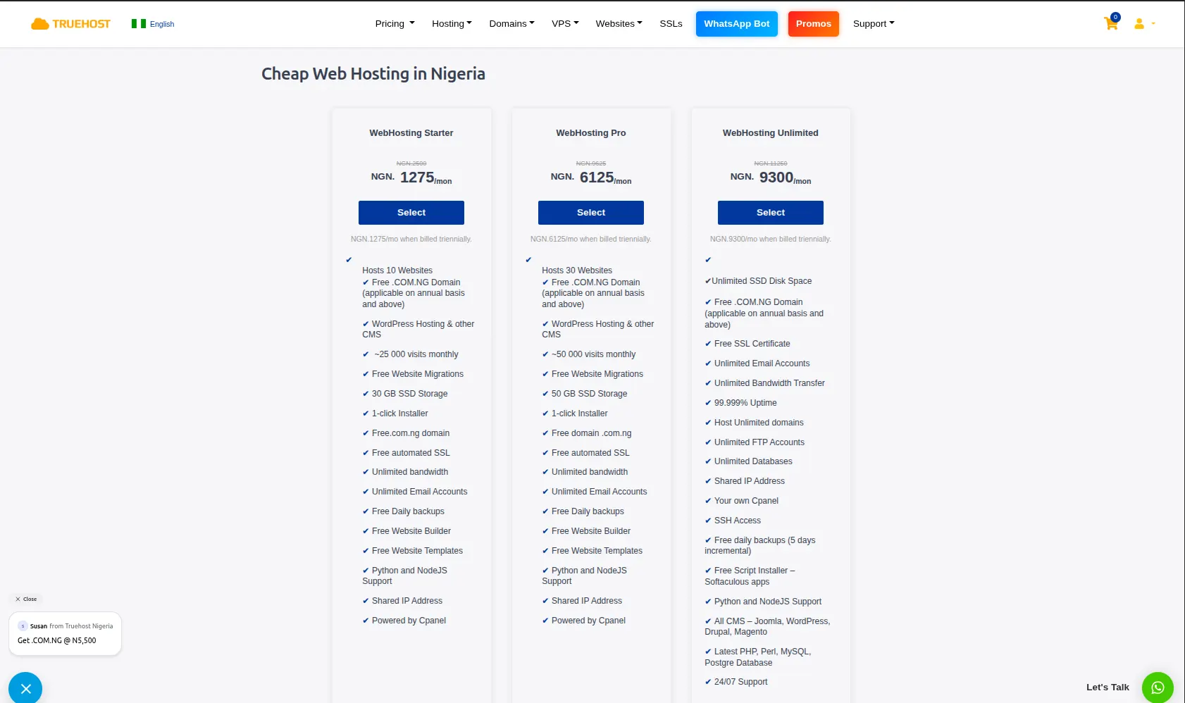 How To Get Cheap Hosting in Nigeria Without Sacrificing Quality 2 cheap web hosting plans with addons included