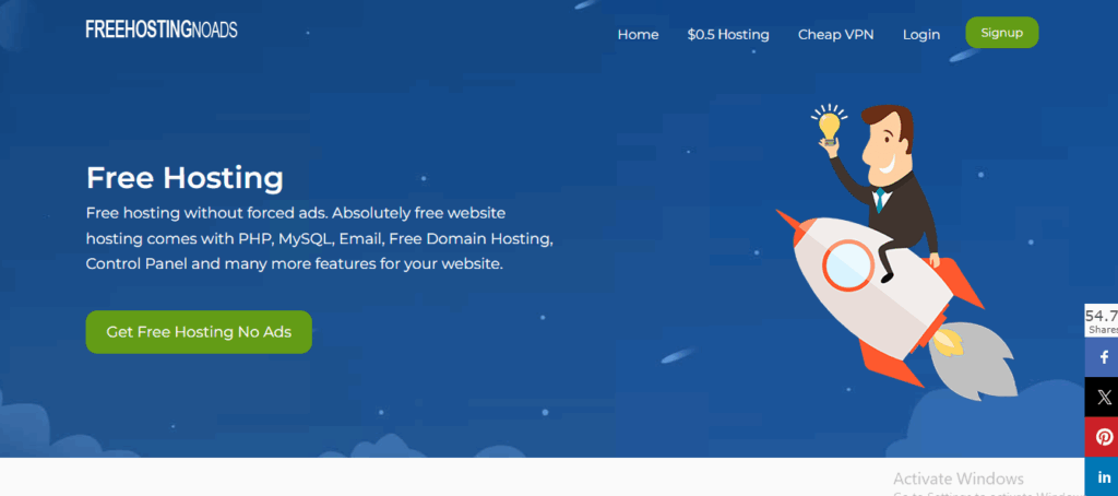 free hosting without credit card