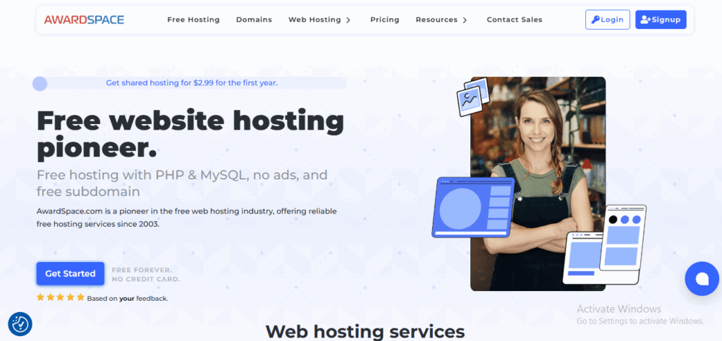 free web hosting for developers