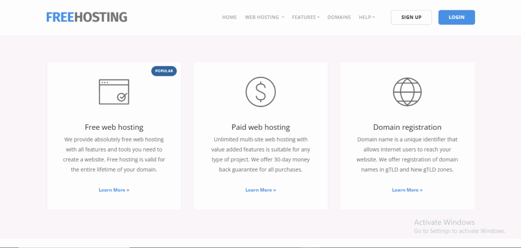 free web hosting for developers