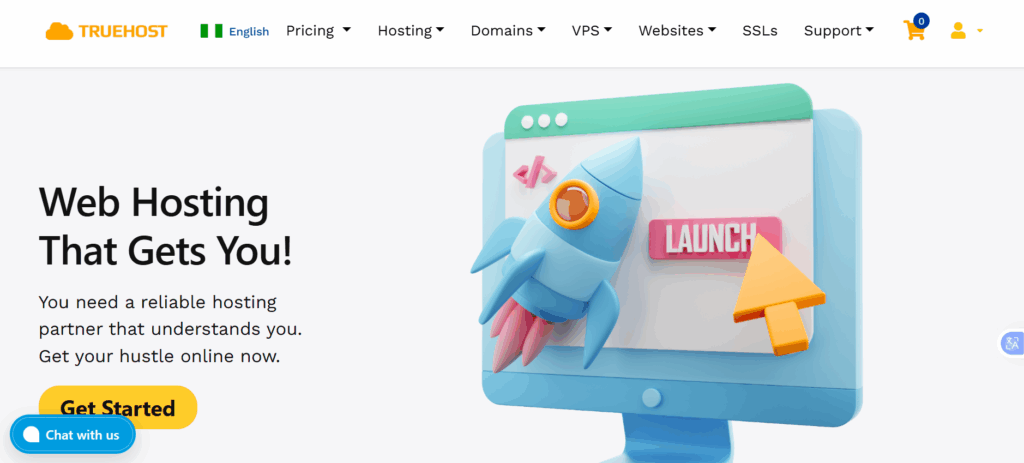 Best Web Hosting Providers in 2025 1 a screenshot of truehost ng web hosting page