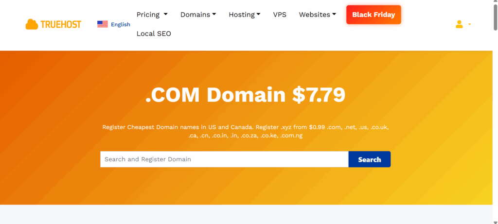 The Biggest Web Hosting Companies Right Now 1 a screenshot of truehost hosting company