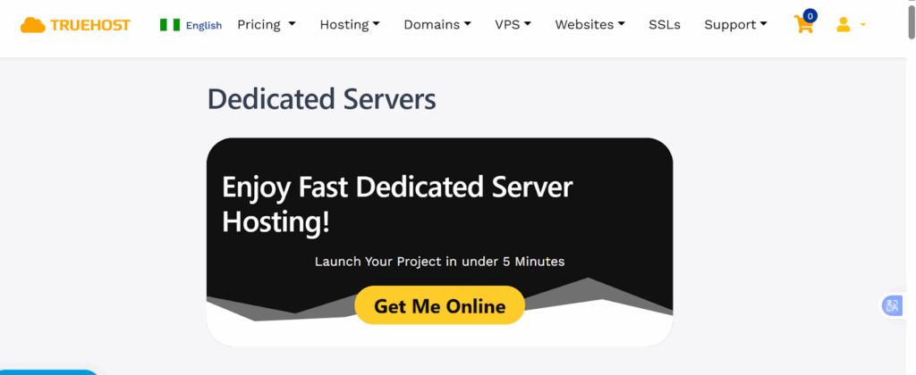 Web Hosting vs Domain Registration: How They Work Together 3 a screenshot of dedicated servers