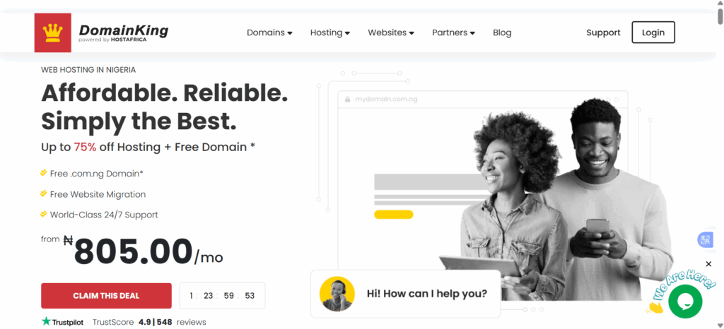 Secure Hosting for Selling Digital Downloads 7 a screenshot of Domainking hosting