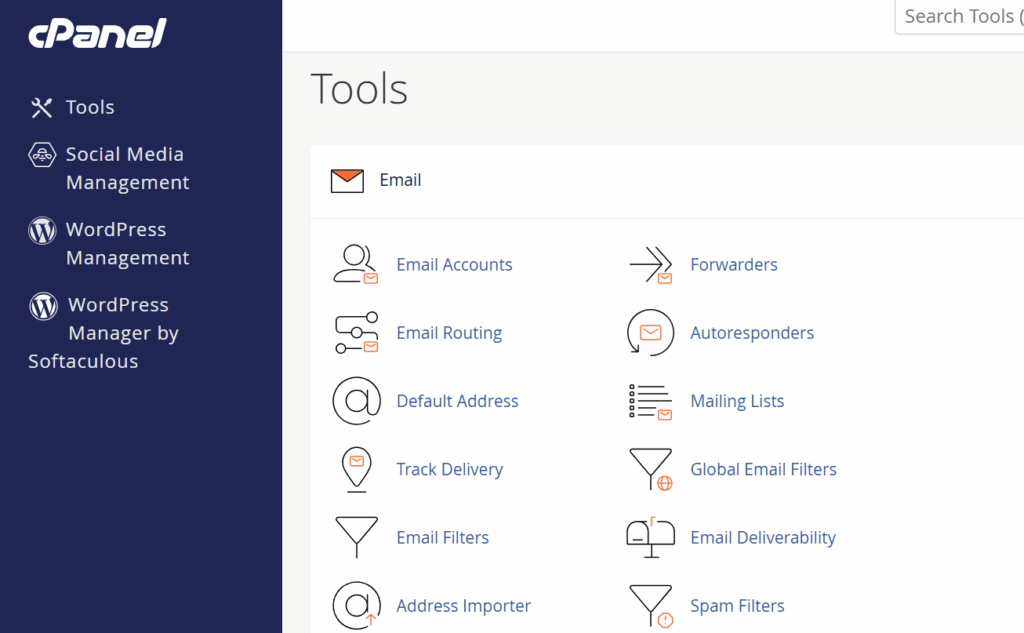 Best Hosting for Managing Multiple Websites 1 a screenshot of cPanel dashboard