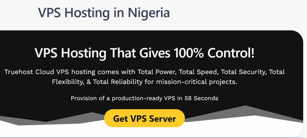 Secure Hosting for Selling Digital Downloads 4 a screenshot of Truehost VPS Hosting