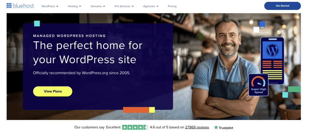 Best WordPress Hosting: Top 2026 Solutions 5 wordpress hosting - bluehost