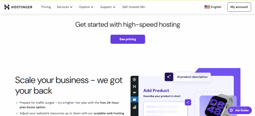 coding website hosting