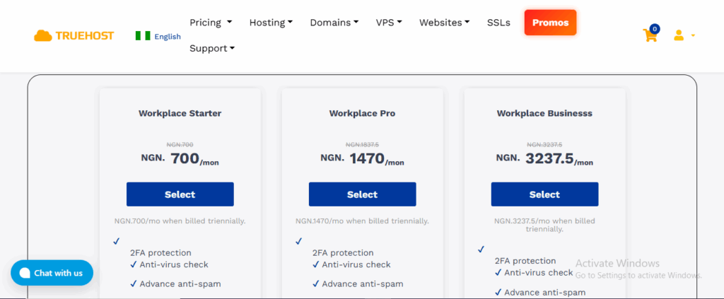 email hosting setup