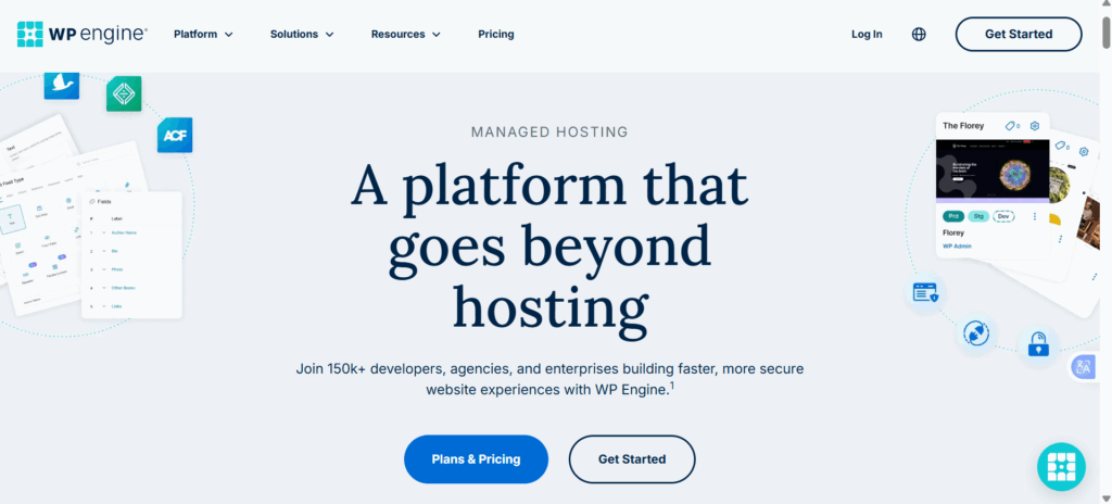 10 Best Content Hosting Platforms for 2026 2 a screenshot of WP Engine