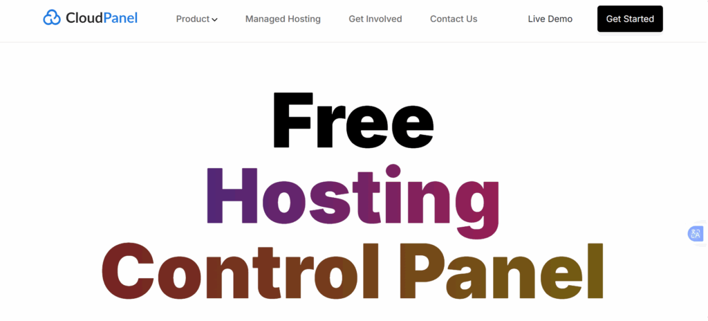 Top Hosting Control Panels Compared (2026) 5 a screenshot of cloud panel