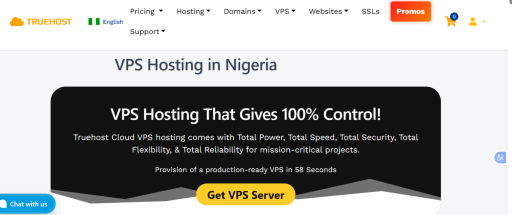 VPS for Business: Scale Your Company in 2026 3 a screenshot of vps in truehost