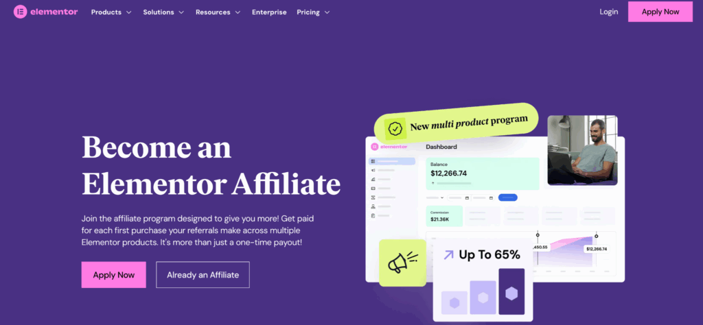 hosting affiliate program - Elementor
