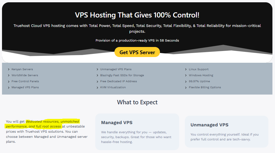 upgrade hosting to VPS