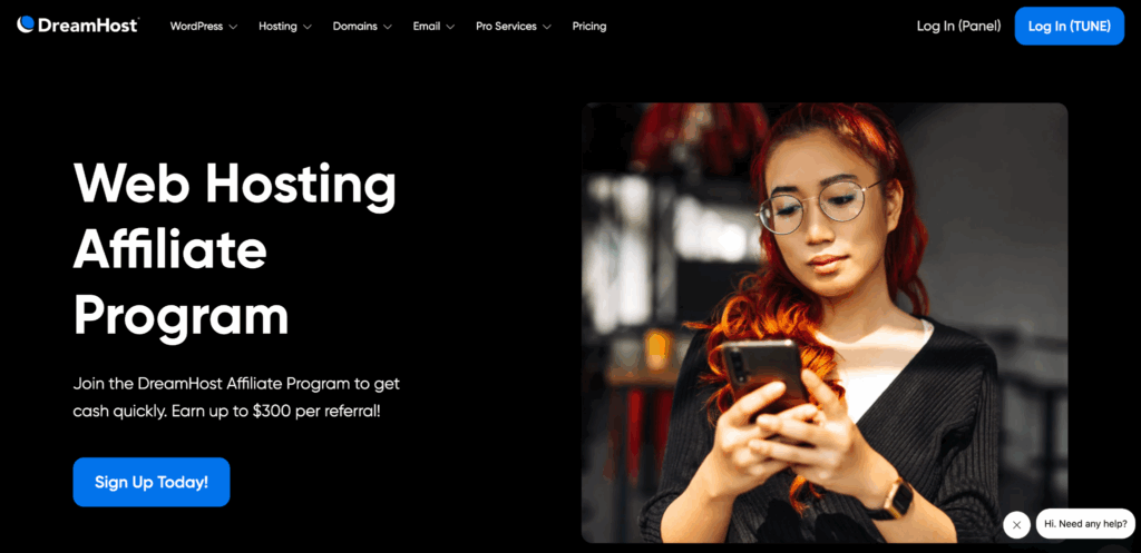 hosting affiliate program - DreamHost