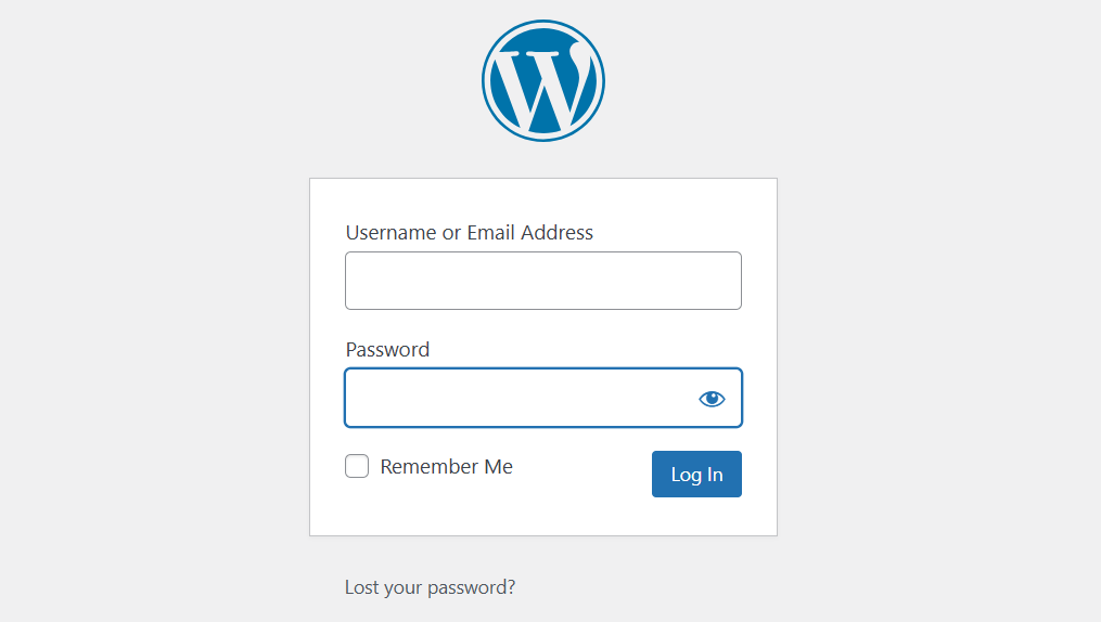 How to Access Your Website Admin Panel (Guide) 3 a screenshot of WordPress login page