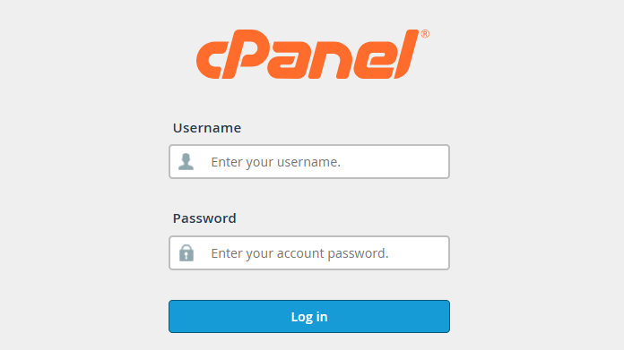 website control panel

