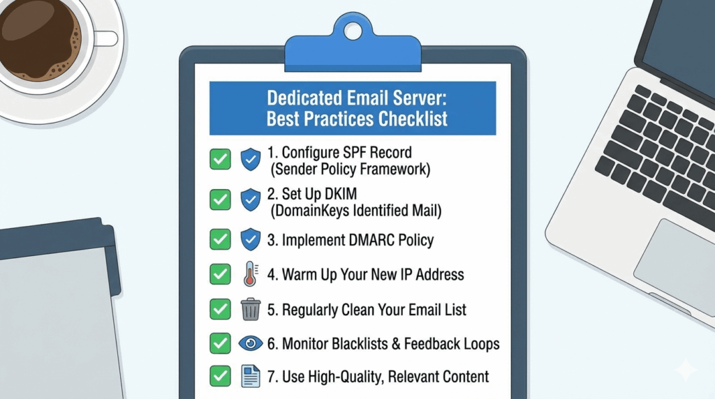 Dedicated Server for Email: Boost Marketing 3 an image of dedicated email server checklist