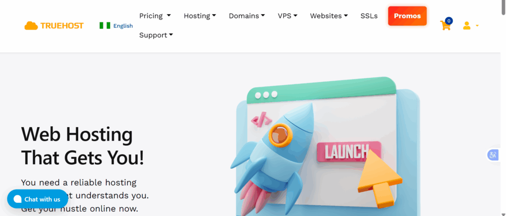 Server Storage Upgrade Cost: 2026 Guide 4 a screenshot of truehost nigeria