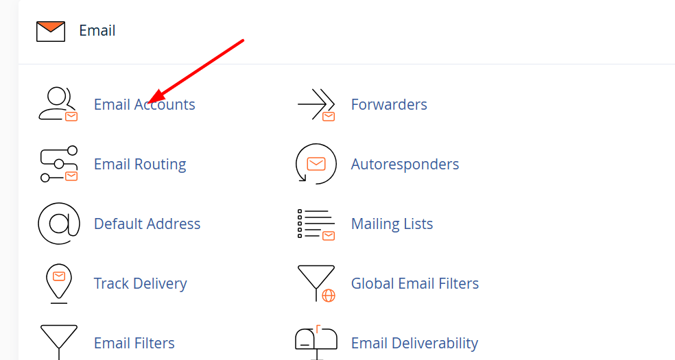 Website Restore Process: A Step-by-Step Guide 4 a screenshot showing email accounts