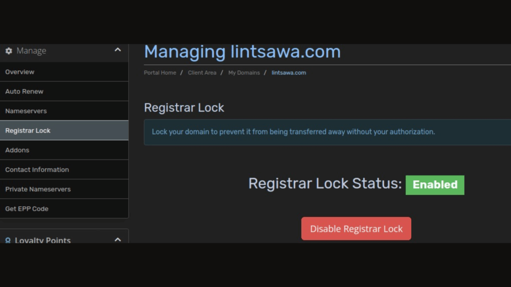 How to Unlock a Domain for Transfer (Step by Step) 4 go to registrar lock and disable it