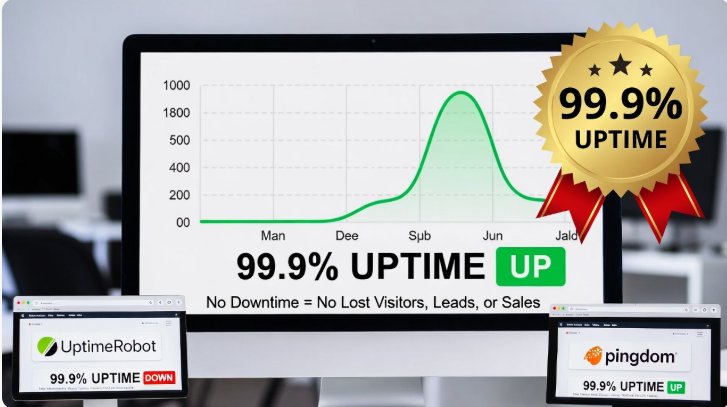 Website Performance vs. Cost: 2026 Analysis 3 an image of uptime