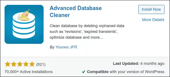 Top WordPress Plugins That Improve Website Speed on Any Hosting Server 12 advanced-database-cleaner-plugin