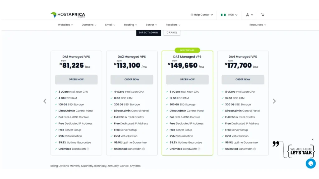 Cheap Managed VPS Hosting: A Practical Way to Evaluate Plans 5 hostafrica managed vps plans