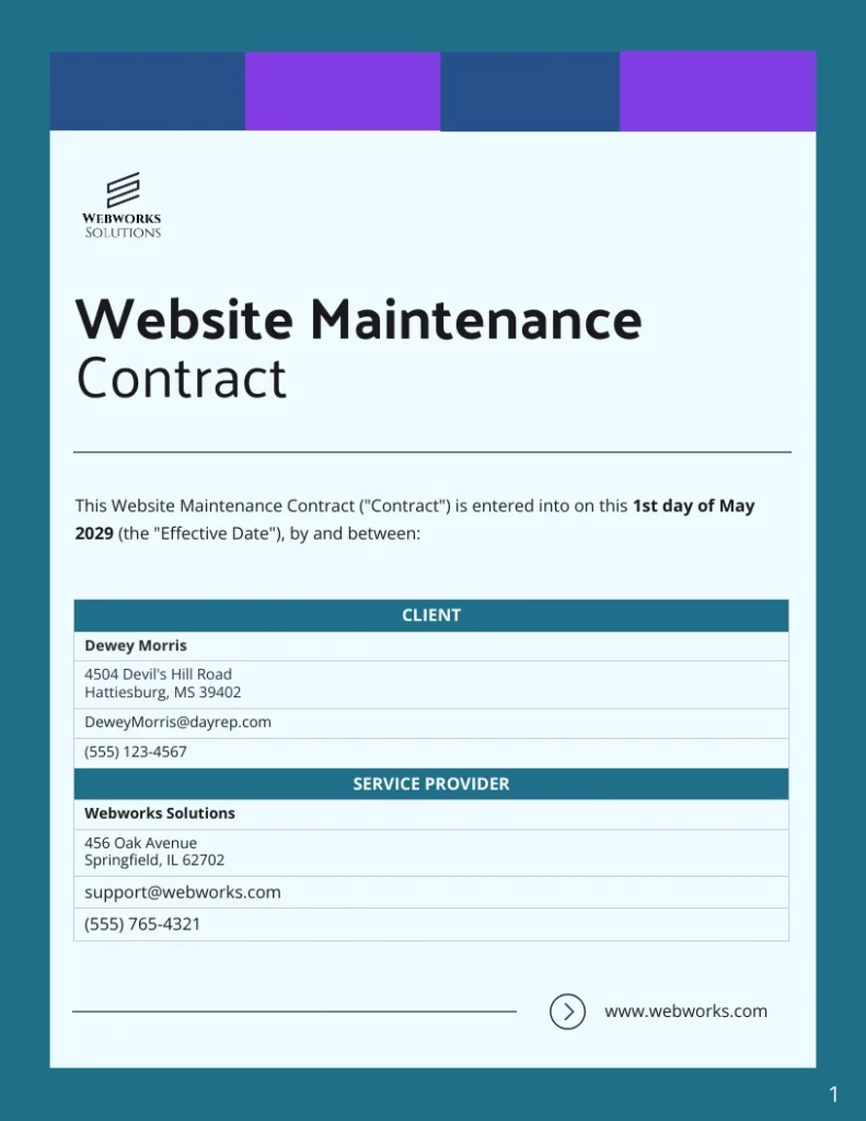 Website Maintenance Cost: Expenses to Expect 5 website maintenance contract fine print