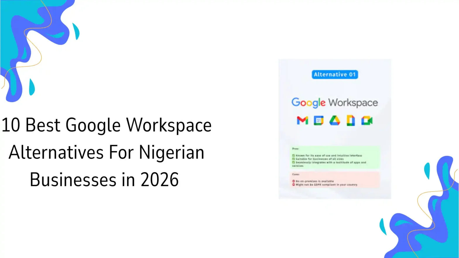 10 Best Google Workspace Alternatives For Nigerian Businesses in 2026