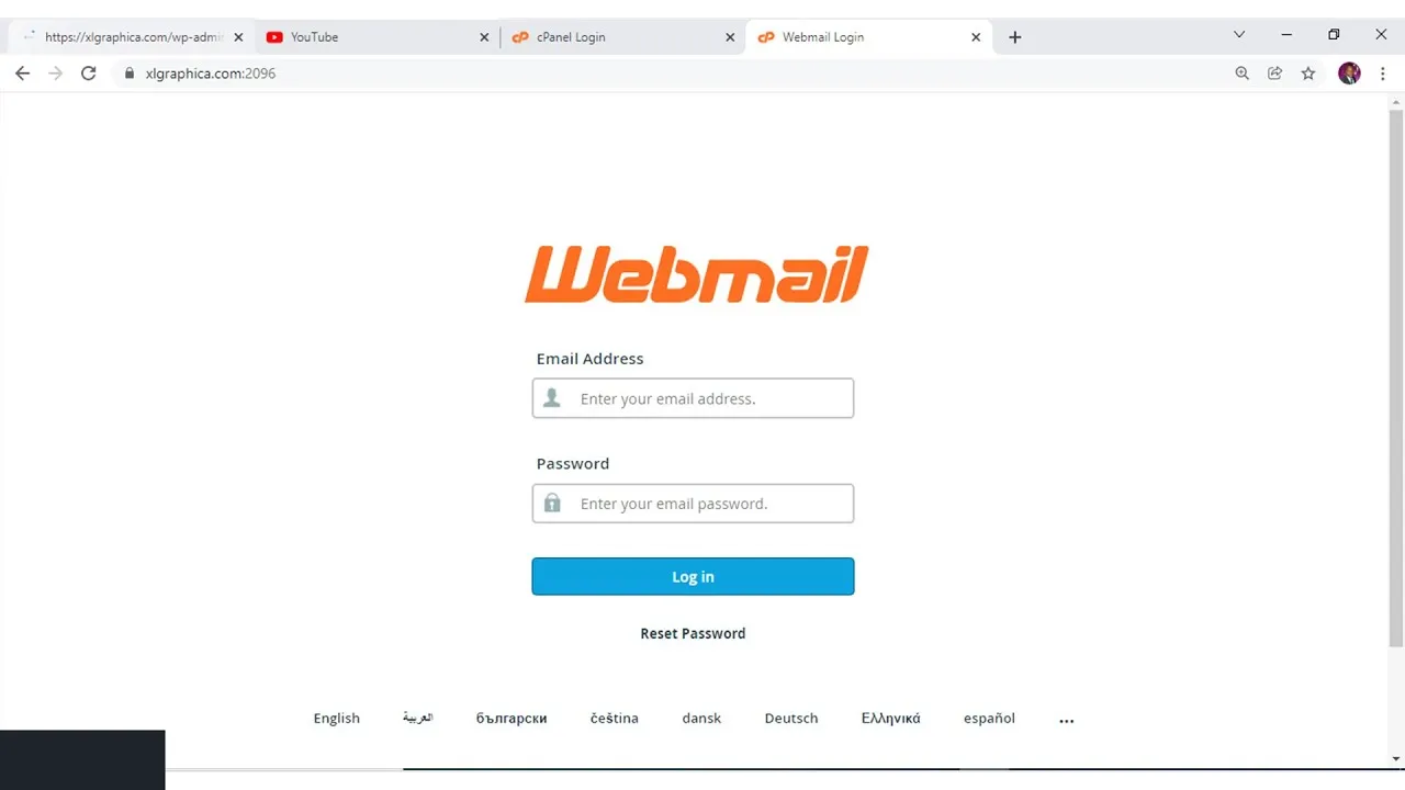 how to create webmail account