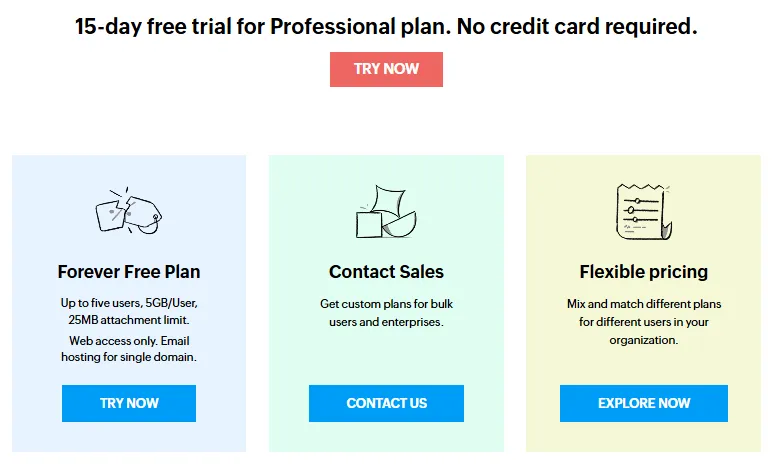 Best free email providers in Nigeria for business 1 zoho free forever plan