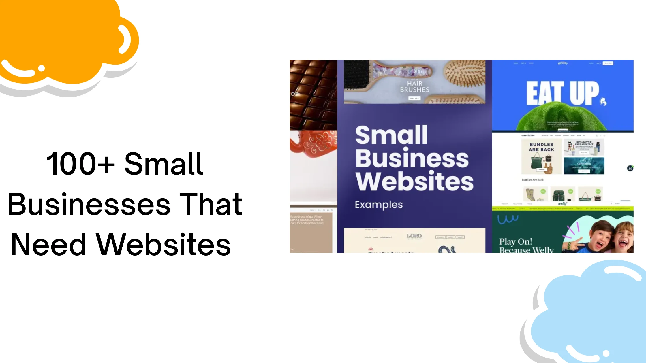 100+ Small Businesses That Need Websites