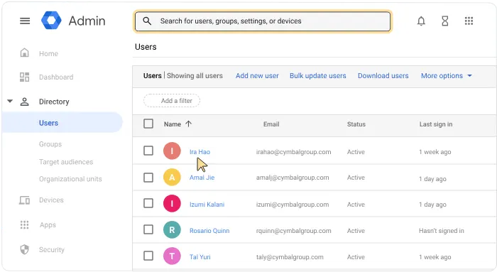 How to Host Email on Google Workspace: A 2026 Guide 4 Click Add new user at the top of the users list. Enter the user's name, the email address you want to assign them, and a temporary password.