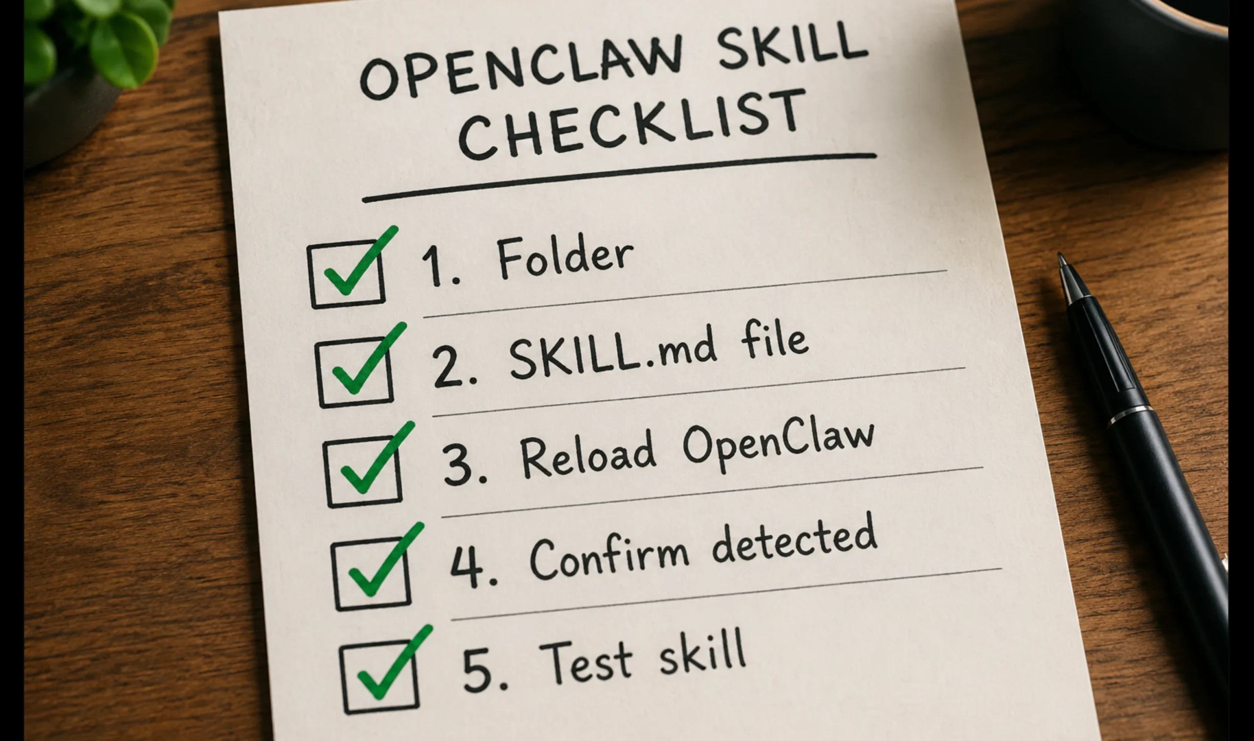 How to Create a Custom OpenClaw Skill 1 Custom OpenClaw Skill Checklist