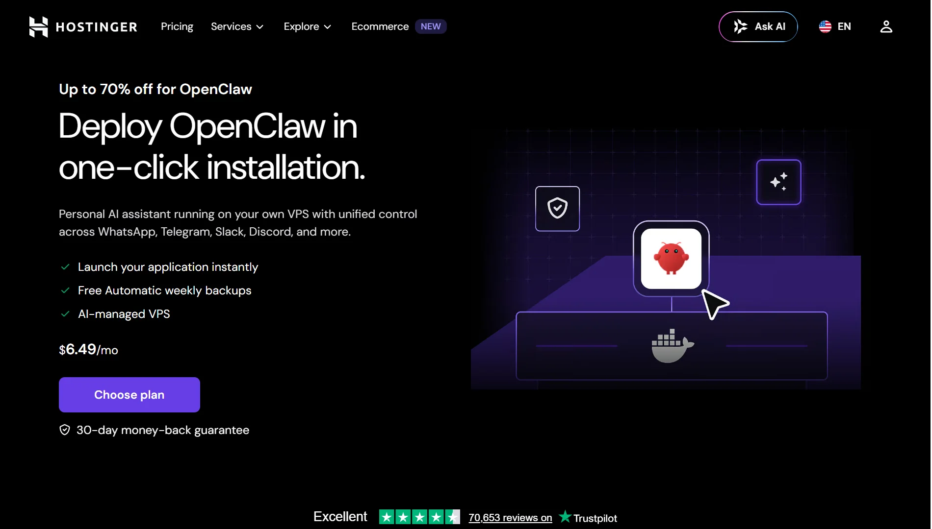 best openclaw managed hosting providers - Hostinger