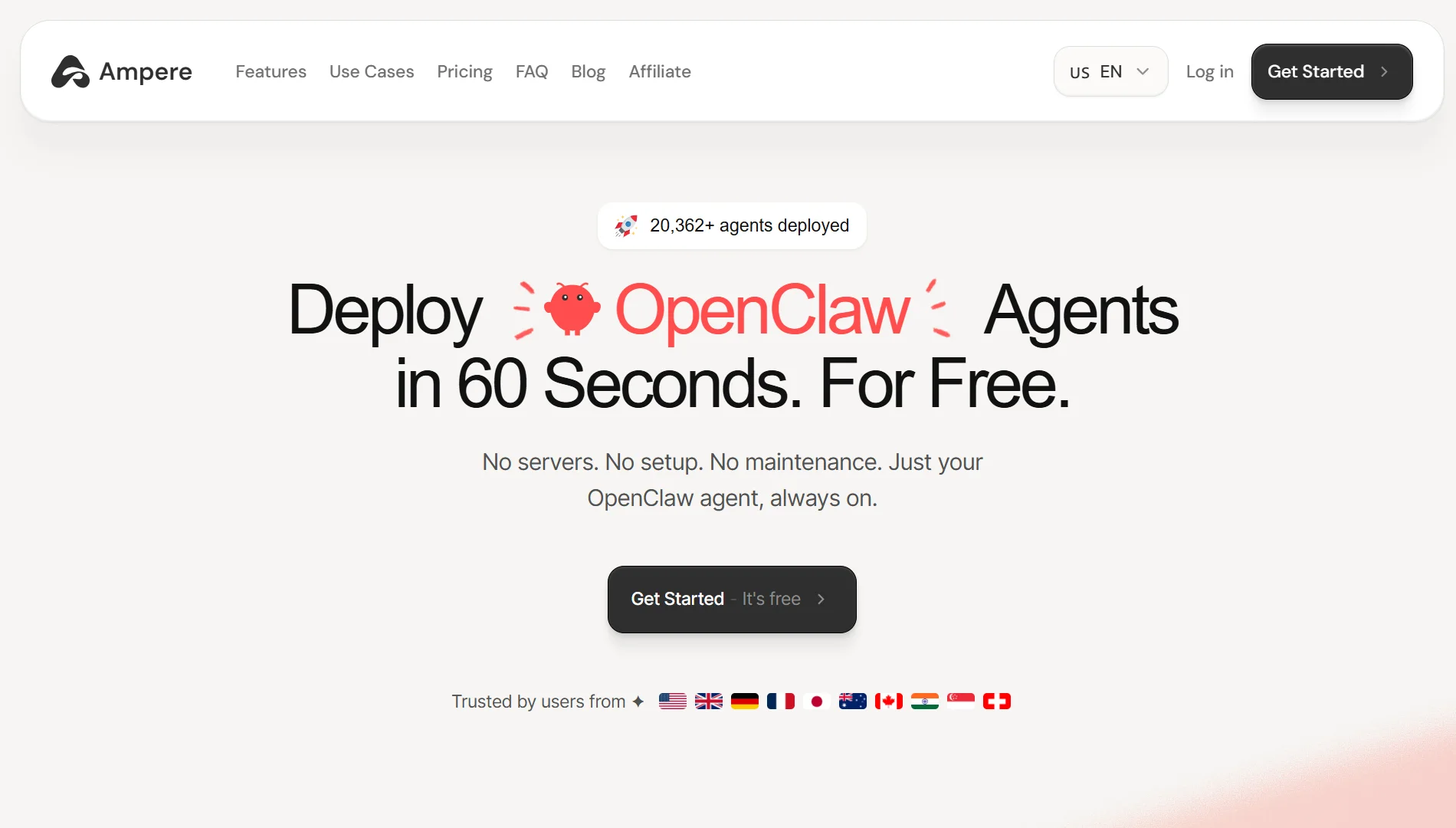 best openclaw managed hosting providers - ampere.sh