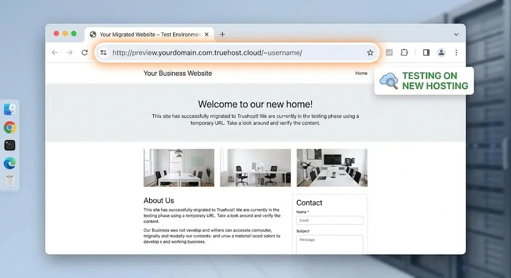 How to Transfer Hosting from WhoGoHost to Truehost 3 Check the Website on the New Hosting Account