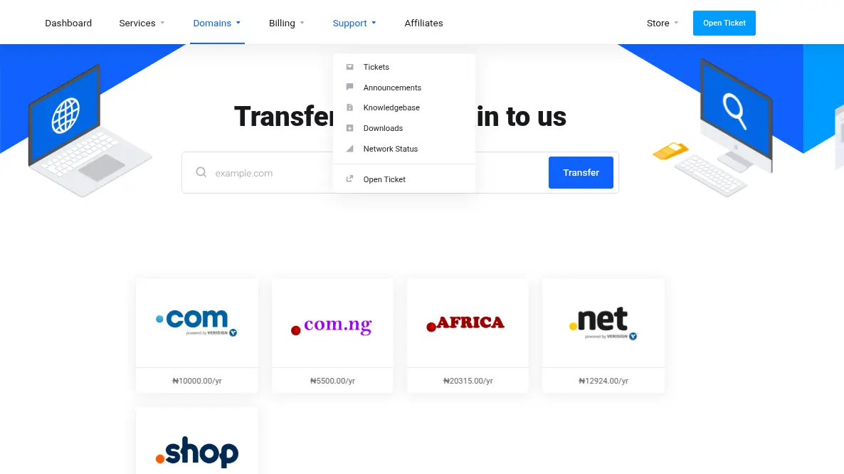 How to Transfer Hosting from WhoGoHost to Truehost 2 Request the Website Migration