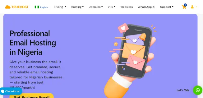 8 Best-Rated Business Email Providers for Small Remote Teams in 2026 1 image showing the homepage of email hosting