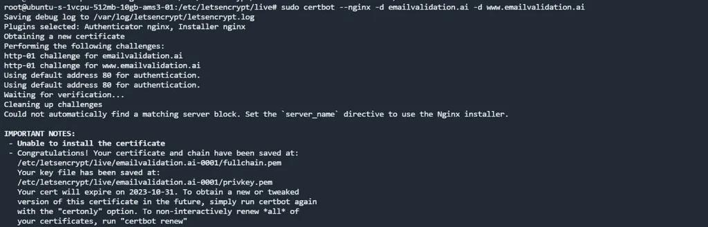 How to Set Up Nginx on a VPS with Truehost (Ubuntu 24.04 Guide) 4 how to secure your nginx server with lets encrypt certificate