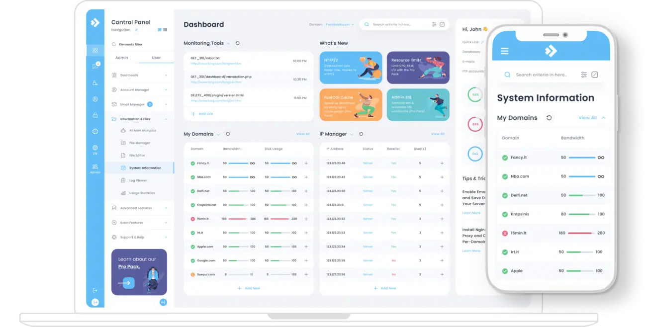 What Are the Top Paid Control Panel Options for VPS Hosting? 3 directadmin control panel for vps