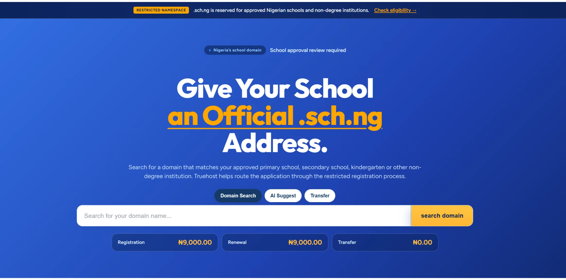 how to register a sch.ng domain