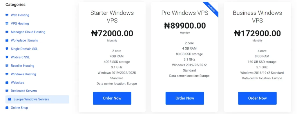 How To Get The Cheapest Windows VPS in Nigeria 1 starter windows vps nigeria plans