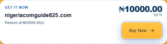 Truehost result showing an available .com domain and its Buy Now button