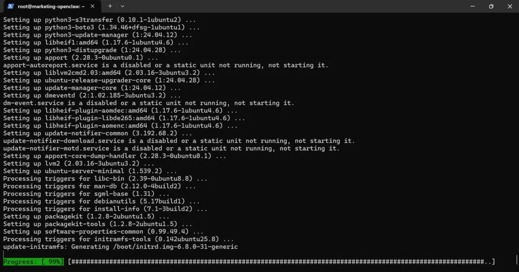 Step-by-Step Guide to Deploy an ASP.NET Website on a VPS 5 update and install nginx web server on vps