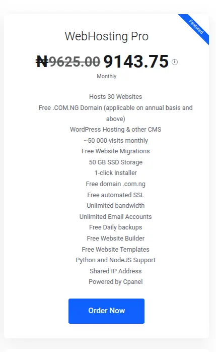 web hosting pro cost